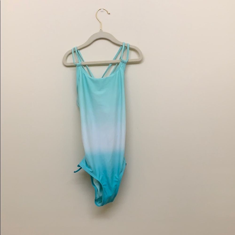 kids blue and white hombre bathing suit